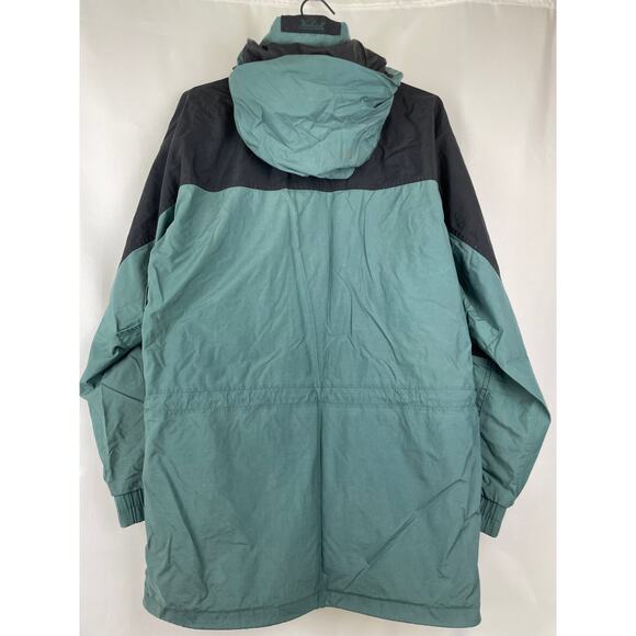 Vintage Woolrich Jacket Hydromax 2100 Windbreaker Hooded Green Black Mens Size L - Picture 3 of 12